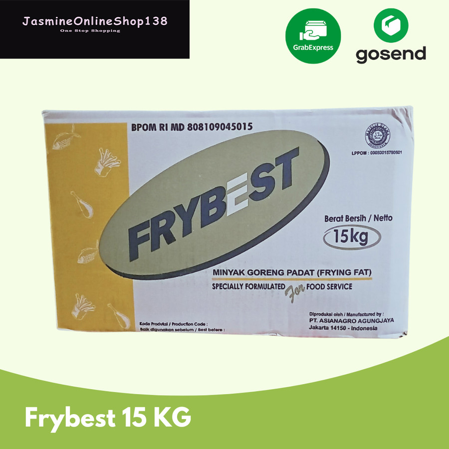 

MINYAK PADAT - BEKU FRYBEST 15kg GROSIR KARTONAN - FRYBEST 15KG ( GOJEK - GRAB )