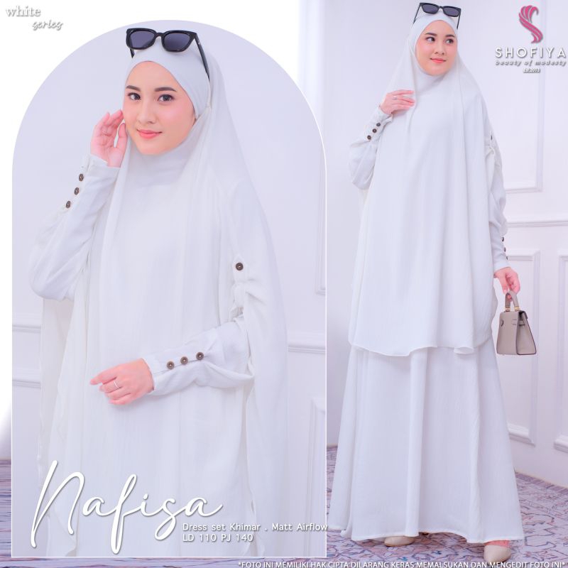 (NEW) GAMIS DRESS FREE HIJAB NAFISA BY SHOFIYA // WANITA FASHION MUSLIM //NASSA#4 - EGITA DRESS BY A