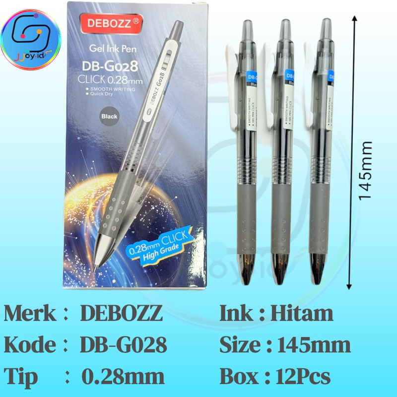 

Gel Pen DEBOZZ DB-G028 | Hitam 0.28 mm