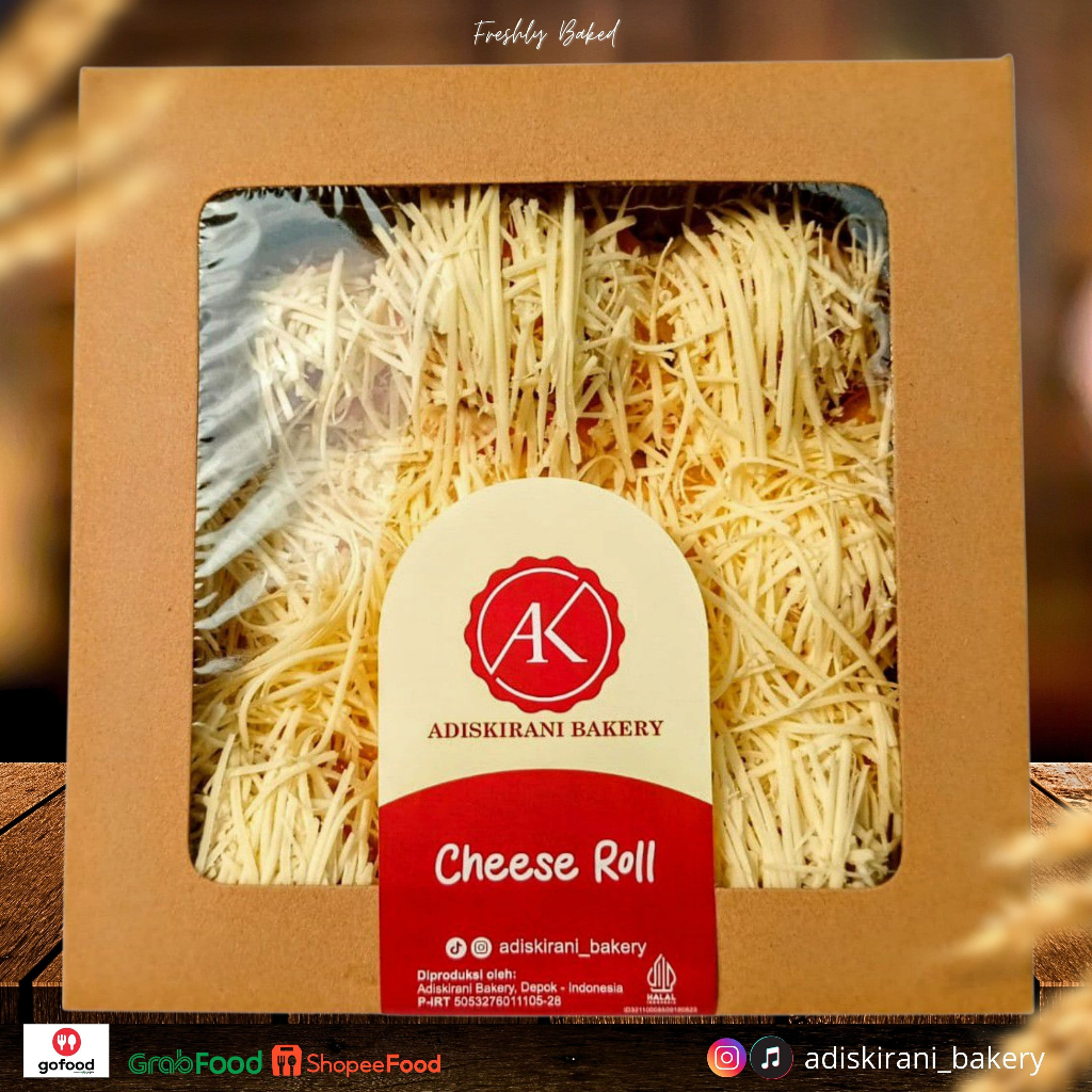 

Roti Gulung Keju / CHEESE ROLL Lembut Keju Luar dalam