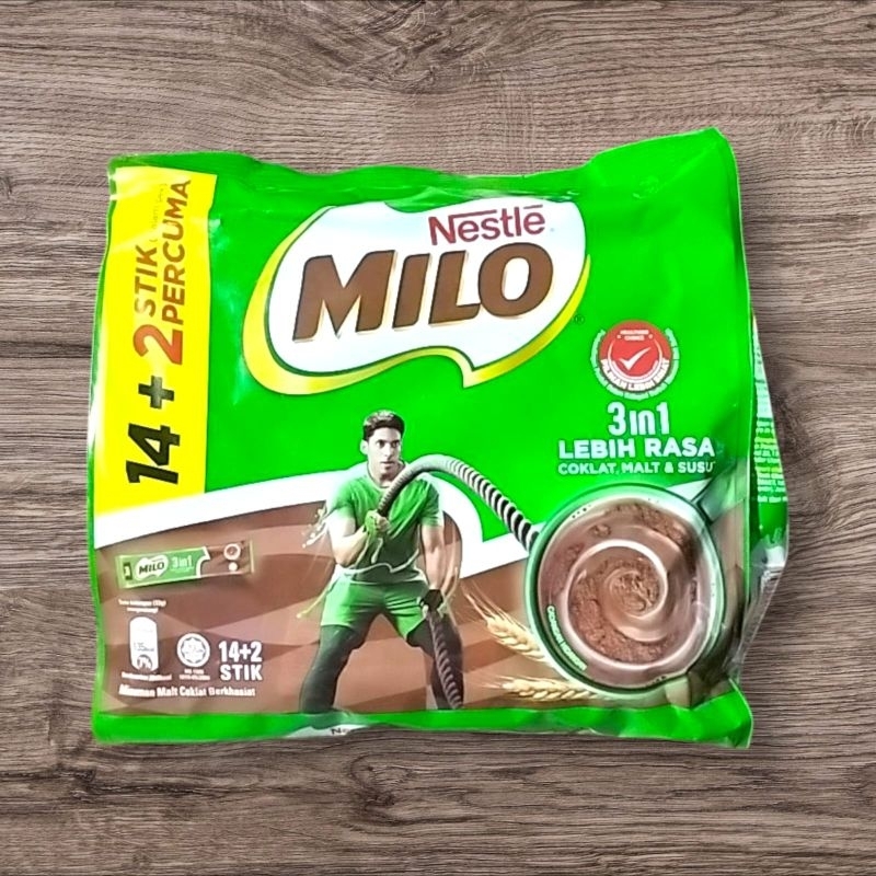 

Milo 3 In 1 Isi 14+2 Sachet Original Malaysia