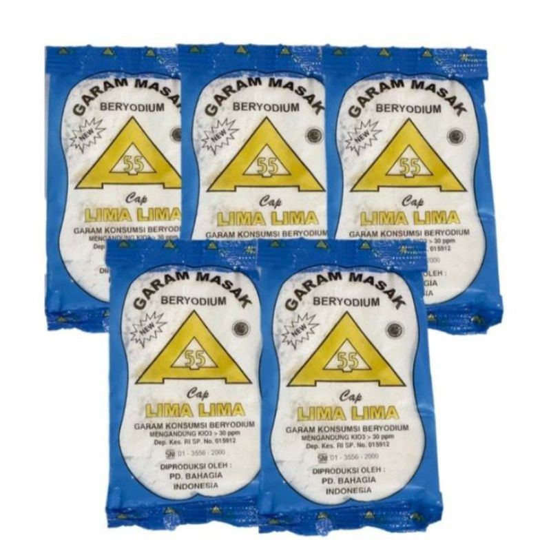 

Garam55 beryodium pcs 15 per 10 ribu, berat 100 gram