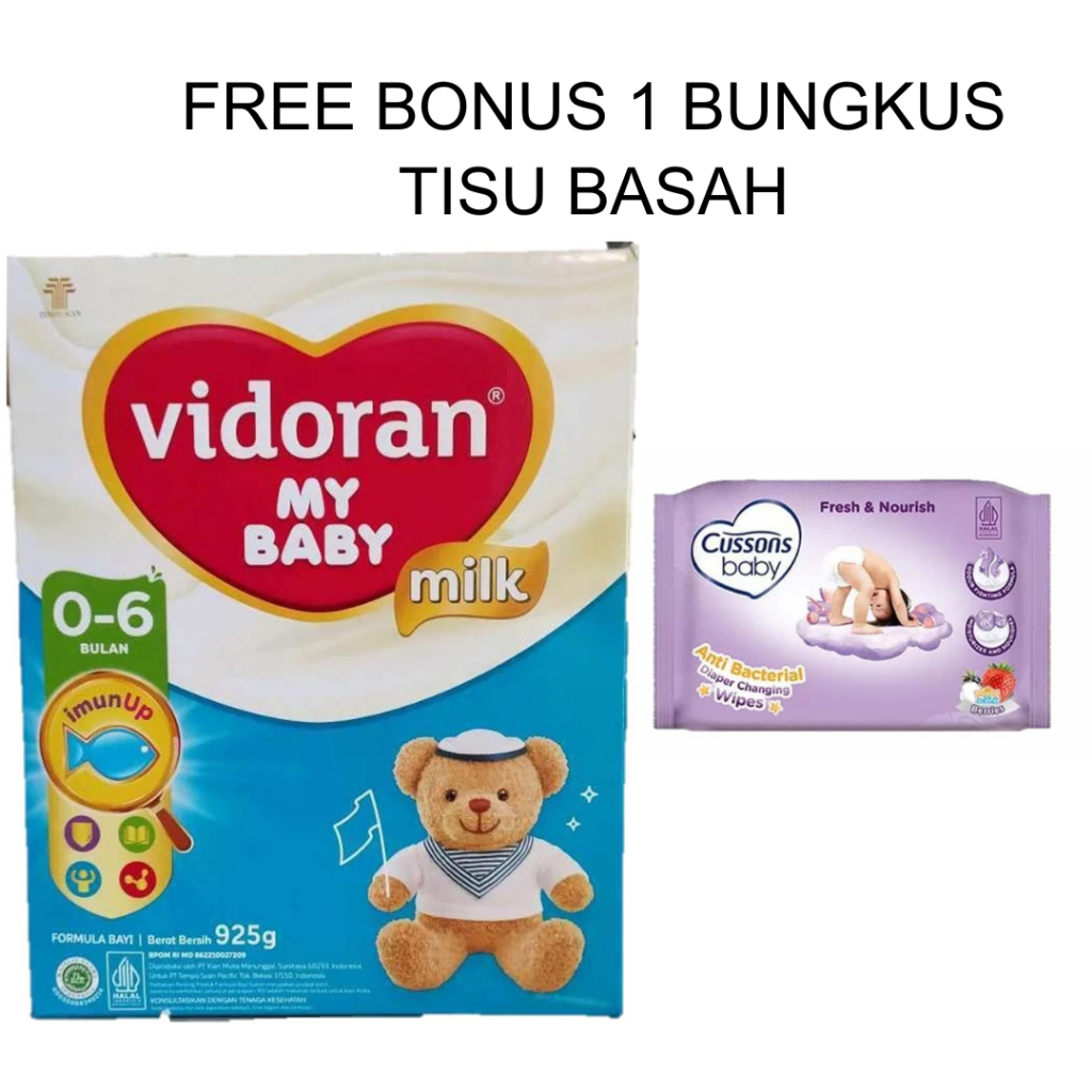 Vidoran Baby 0–6 Bulan 925g – Susu Formula Tahap Awal, Penuhi Gizi Lengkap Bayi Baru Lahir