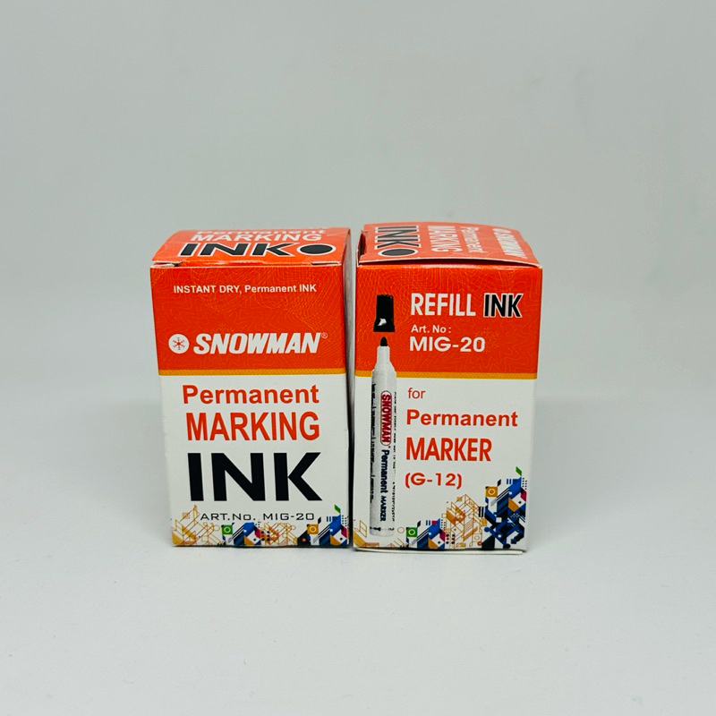 

Refill Tinta Spidol Permanent Snowman Warna Hitam