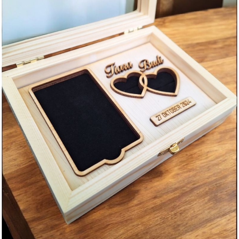 Kotak Mahar Antam Cincin / Box Mahar Antam Pernikahan / Box Kalung Cincin / Box Cincin Antam / Kotak