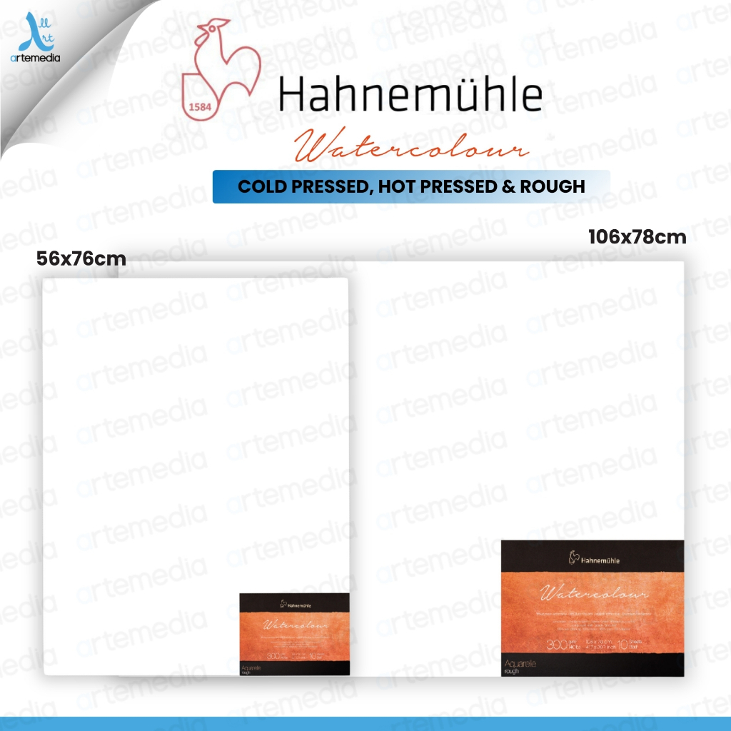 

Hahnemuhle The Collection Watercolor Paper Kertas Cat Air 300gsm & 640 gsm