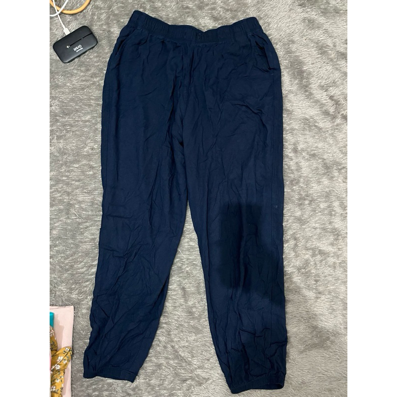 celana uniqlo biru
