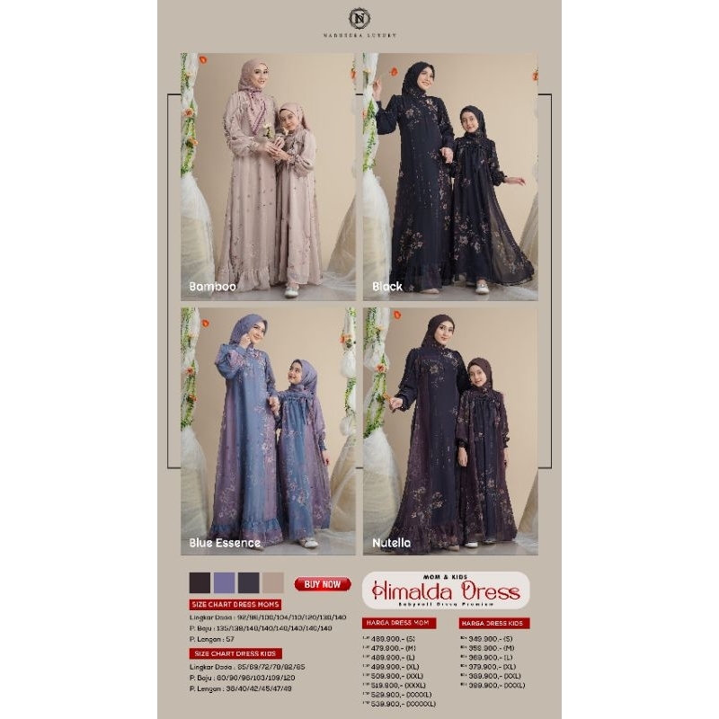 HIMALDA DRESS KIDS BY NADHEERA // GAMIS ANAK TERBARU // GAMIS ANAK KEKINIAN // GAMIS KONDANGAN ANAK