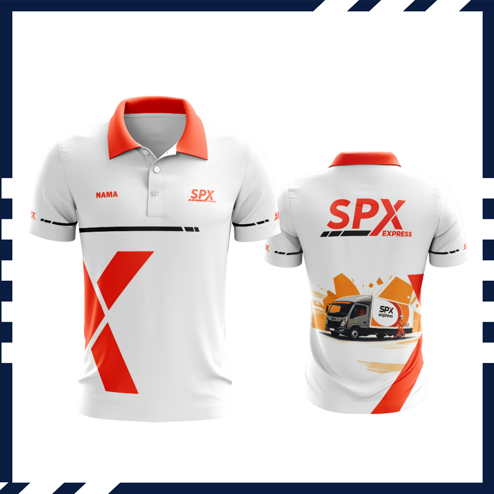Jersey SPX EXPRESS Premium / Kaos Polo Lengan Panjang Pendek SPX Express Fullprint