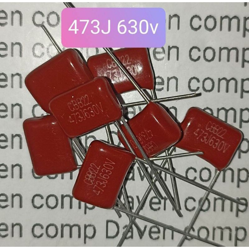 KAPASITOR MILAR 473J 630V CBB22 MYLAR 473 J 630 VOLT