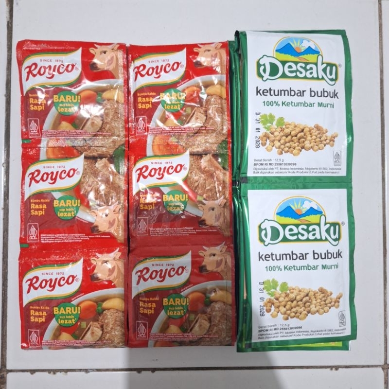 

(36 Sachet) Royco 24 Sachet + Ketumbar Bubuk 12 Sachet | PAKET BUMBU HEMAT | Bumbu Penyedap Masakan | Bumbu Masak