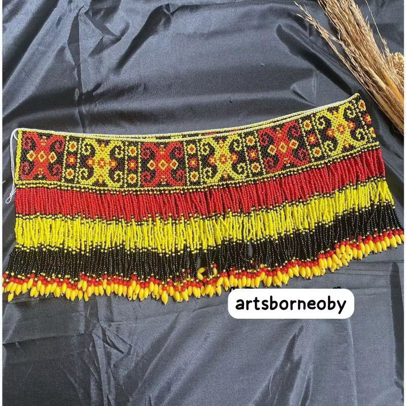 Teratai Pinggul Manik Aksesoris Baju Dayak