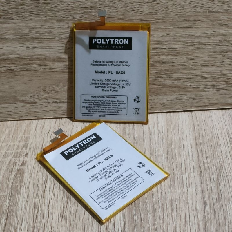 Baterai Compatible for Polytron Prime 7 P500 Model PL-8AC6 PL8AC6 Original Battery Batrai Hp