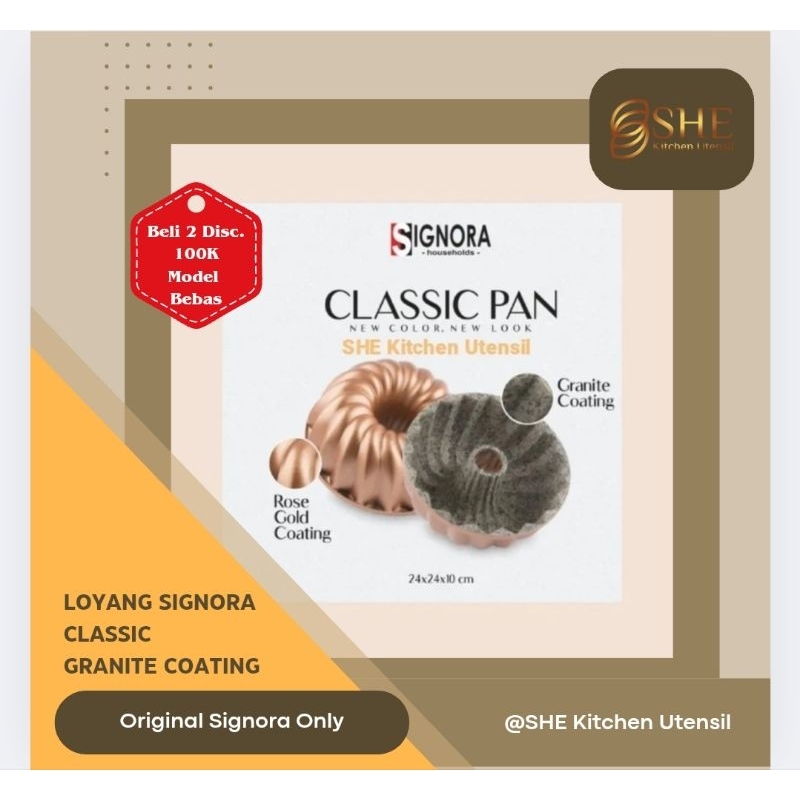 Loyang Signora Classic Anti Lengket granit coating