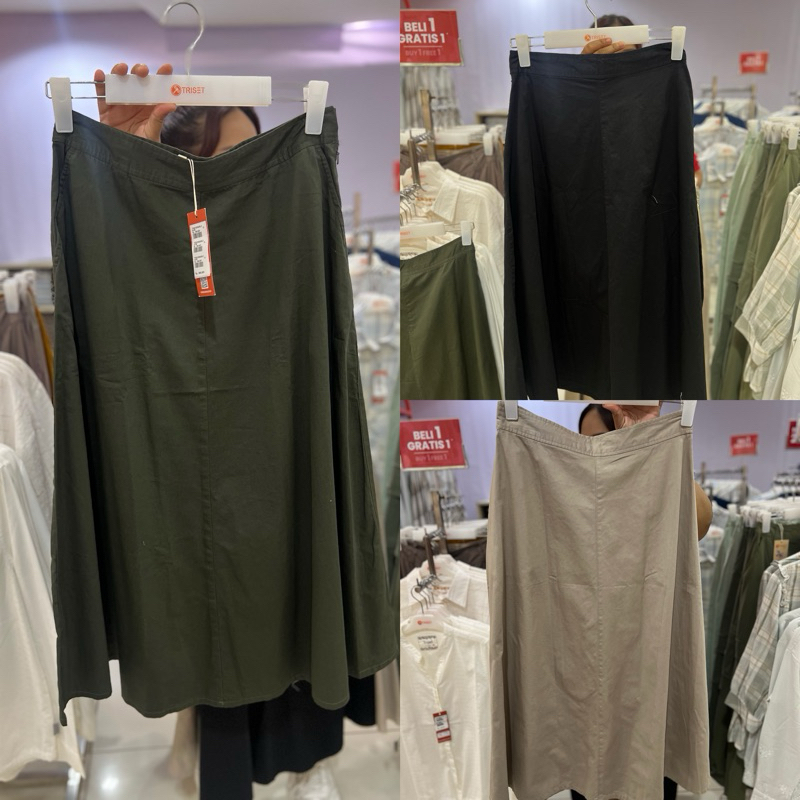 TRISET - ROK Katun Triset original store S-XL