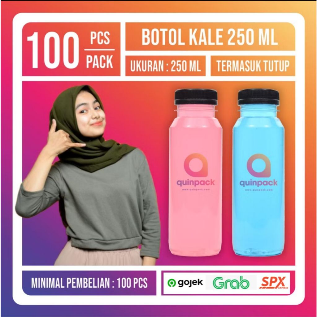 Botol Plastik Kale 250 ML - Botol Plastik Kale 250ML -Botol Kale 250 ml