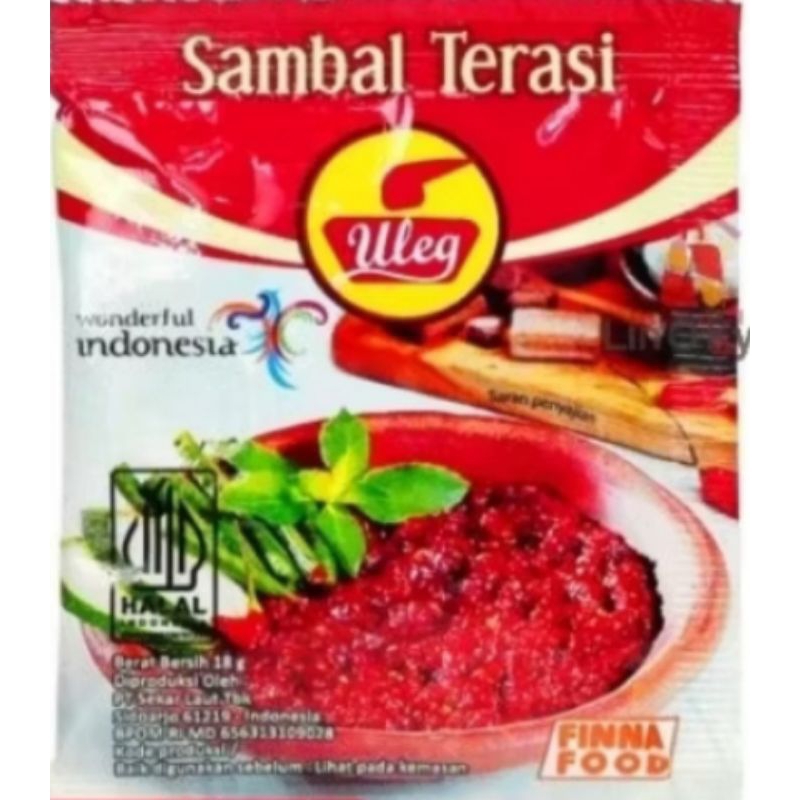 

FINNA SAMBAL ULEG SACHET (rawit, trasi, ayam geprek, sambal ijo)