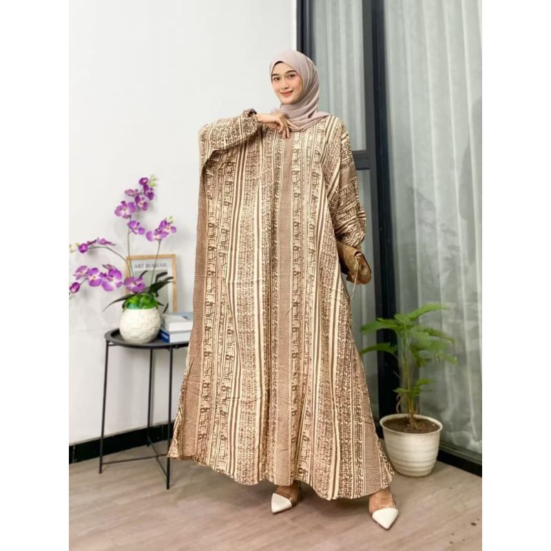 NEW Kaftan Pamela | Gamis Lebaran Terbaru | Gamis Jumbo Terbaru Bahan Rayon Premium Tebal Dan Adem |
