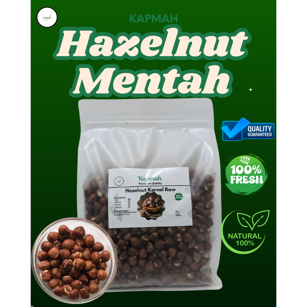 

Kacang Hazelnut Mentah 1000Gram