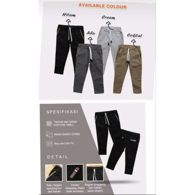 CELANA CHINO PANJANG ANAK LAKI-LAKI 1-3 THN/KUALITAS KATUN TWIL/CELANA ANAK STYLE/LALUCUNYA