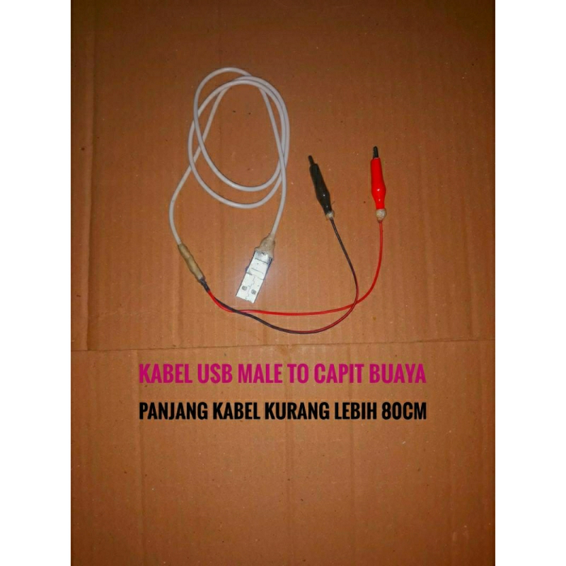 Kabel usb male to capit buaya