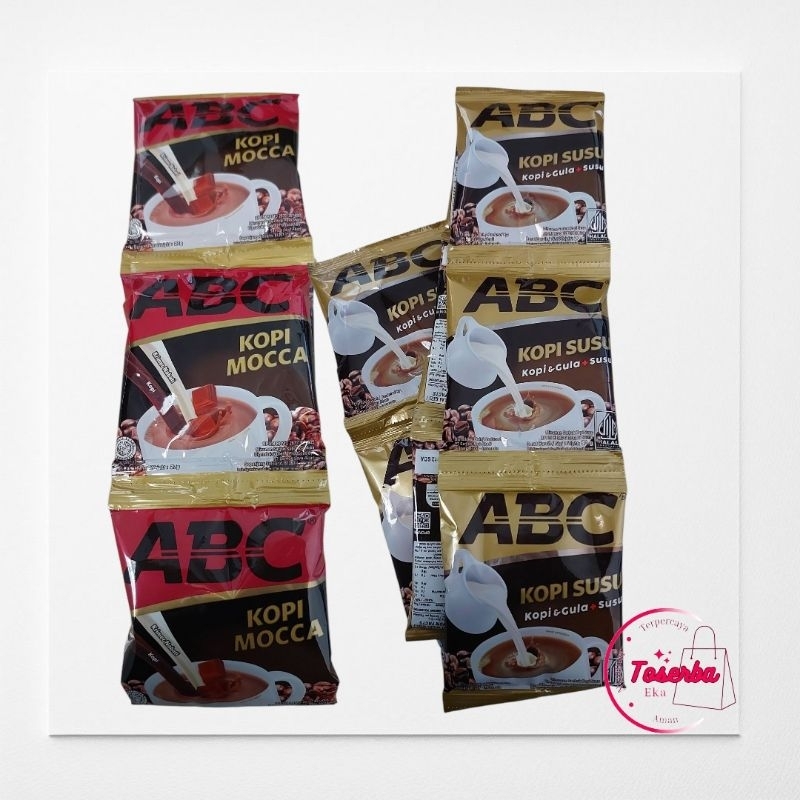 

ABC KOPI SUSU 10 x 30gr dan ABC KOPI MOCCA 1 RENCENG 10 X 27gr