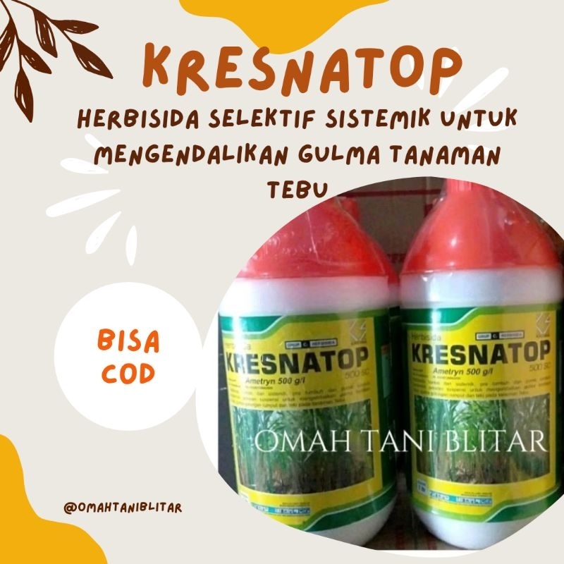 HERBISIDA KONTAK DAN SISTEMIK//HERBISIDA KRESNATOP//KEMASAN 1LITER