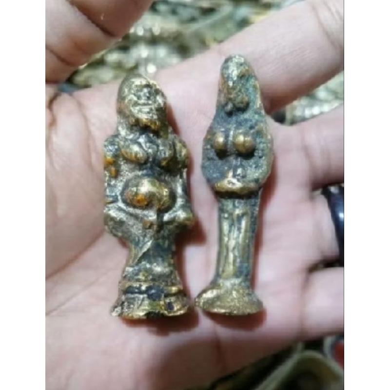 Sepasang Patung Golek Kencono Kuningan Murah