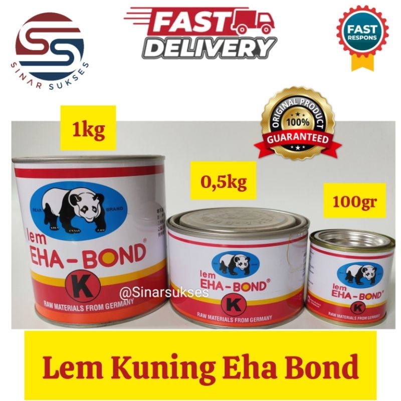 Lem Eha Bond Semua Ukuran/Lem Aibon Kaleng/Lem Aibon 1kg/Lem Aibon Sepatu/Lem Aibon Kecil/Lem Aibon 