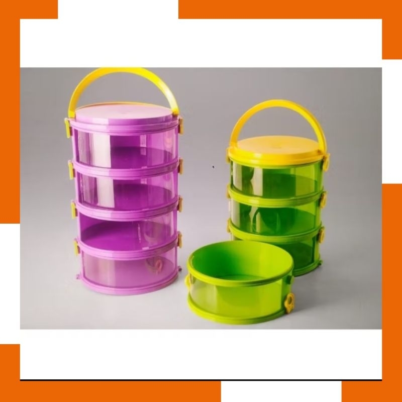 Tudung Saji Susun Penyimpanan Makanan 4 Susun