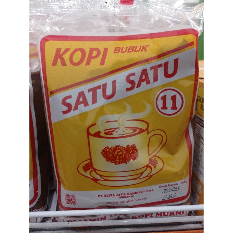 

Kopi Bubuk Satu Satu Kemasan 250g