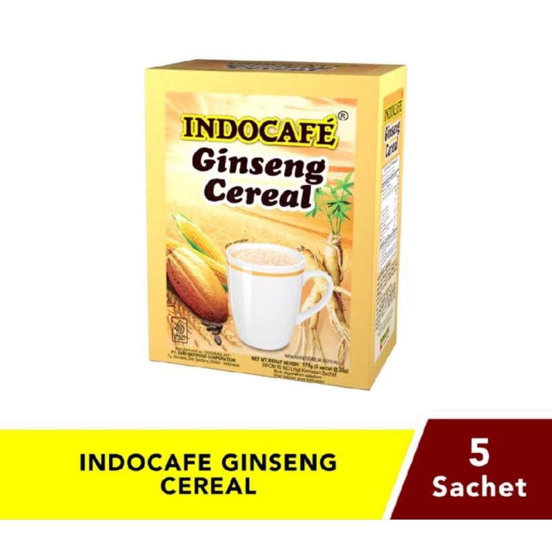 

Indocafe Ginseng Cereal isi 5 sachet