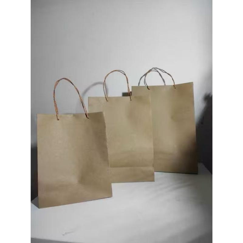 

Paper Bag Coklat Polos Bahan Kraft All Size Tebal Murah Shopping Bag