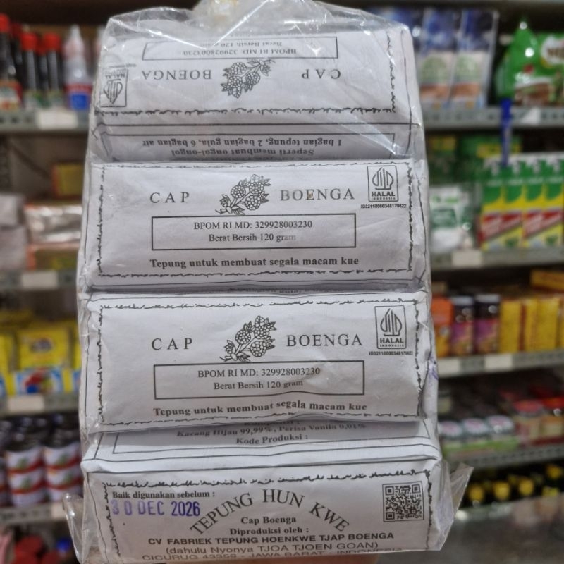 

Tepung Hunkwe Cap Boenga / Hun kwe 120 gr