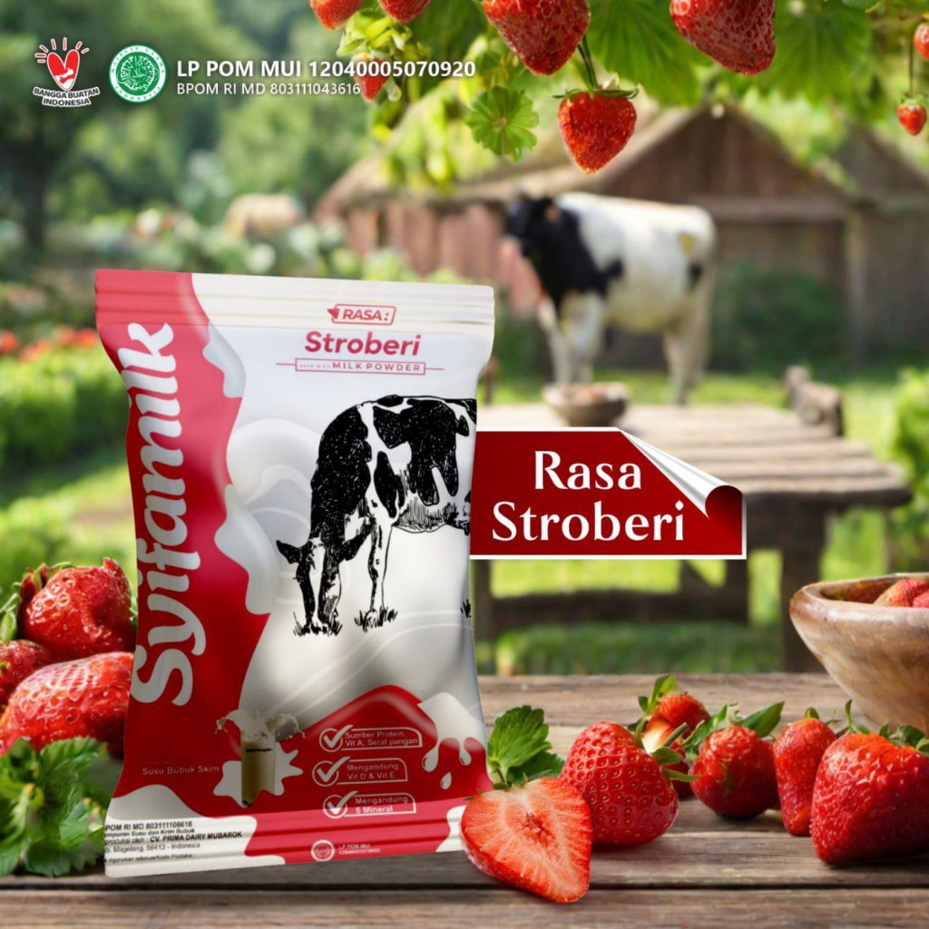 

Syifamilk Rasa Strawberry Minuman Serbuk Susu Sapi Rasa Strawberry