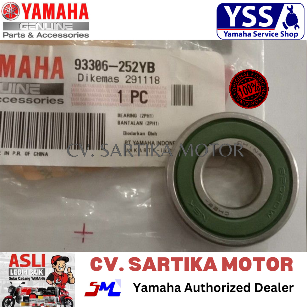 Bearing Mangkok Ganda Bak Cvt Mio M3 / BEARING (2PH1) / 93306-252YB