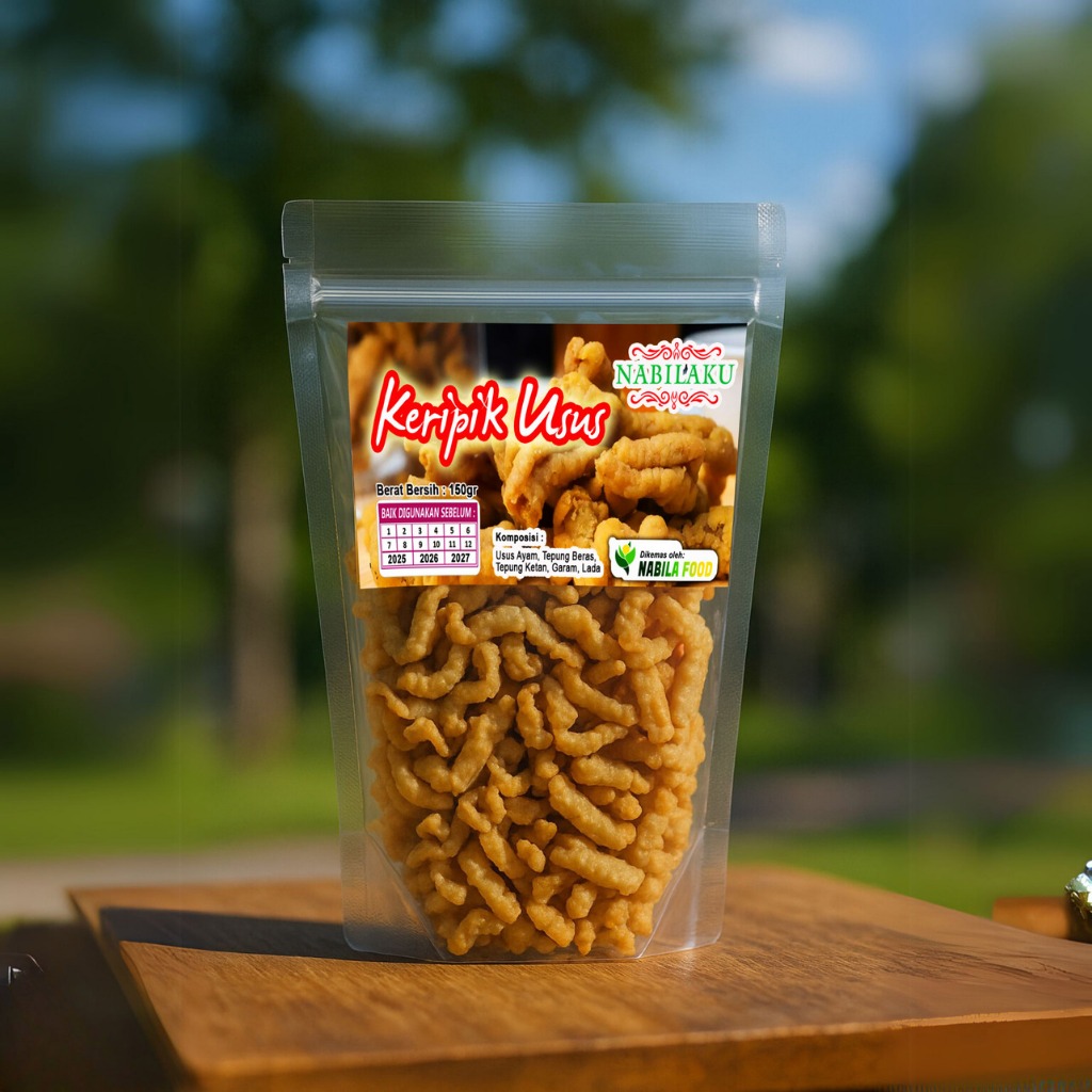 

NABILAKU Snack Keripik Usus/Kripik Usus Original Renyah Gurih Asin 150g