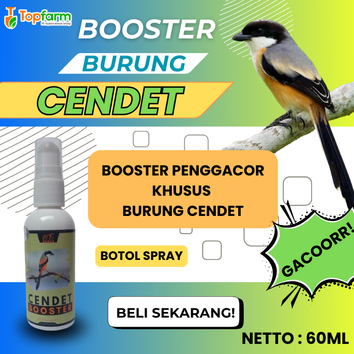 Vitamin Burung Cendet 60ML/ Penggacor Burung Cendet/ Vitamin Burung Cendet Gacor/ Doping Burung Cend
