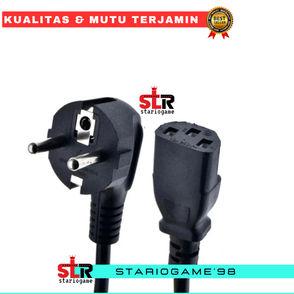 KABEL POWER PS3 FAT/XBOX/CPU/PRINTER ORI / KABEL AC PS3 FAT/XBOX/CPU ORI
