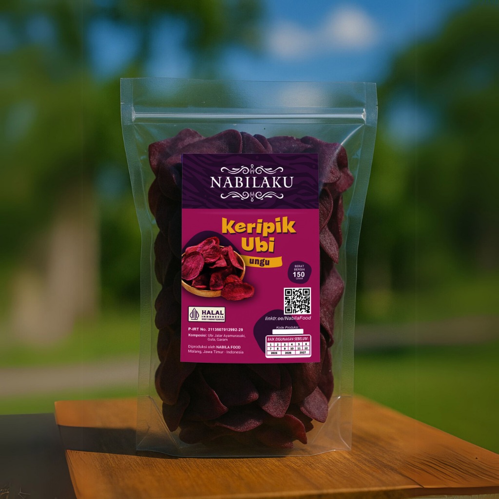 

Keripik Ubi Jalar Ungu Ayamurazaki Original 150g – Renyah, Bebas MSG, Kaya Antioksidan