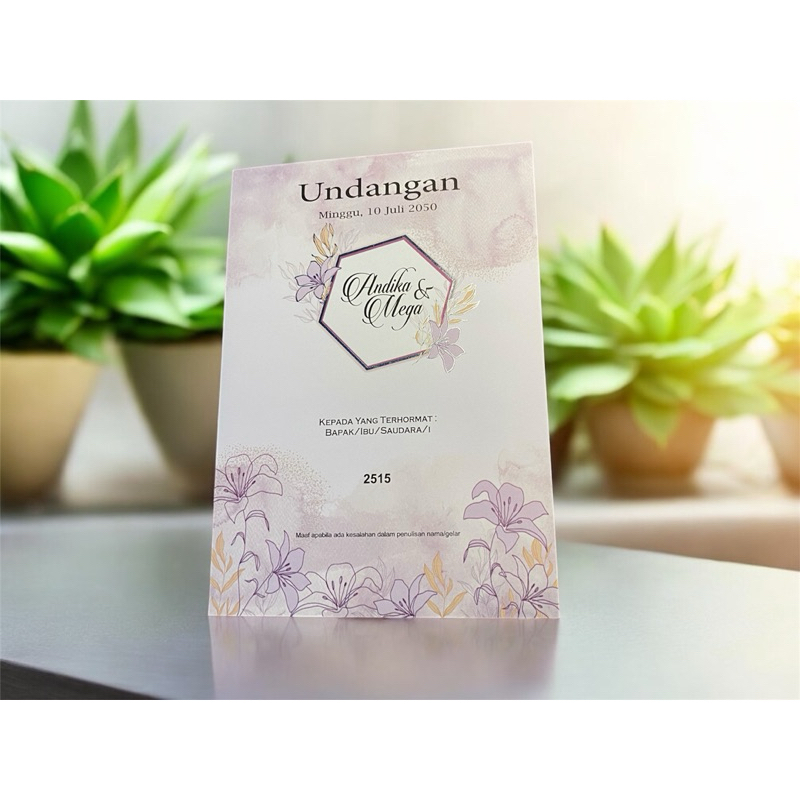 Undangan Blangko kosong (isi 100 pcs) ERBA 2515 undangan pernikahan simpel (isi 100 pcs)