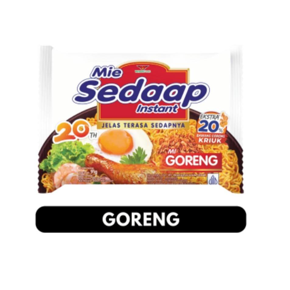 

MIE SEDAAP GORENG 90 GR [1dus isi 40pcs]