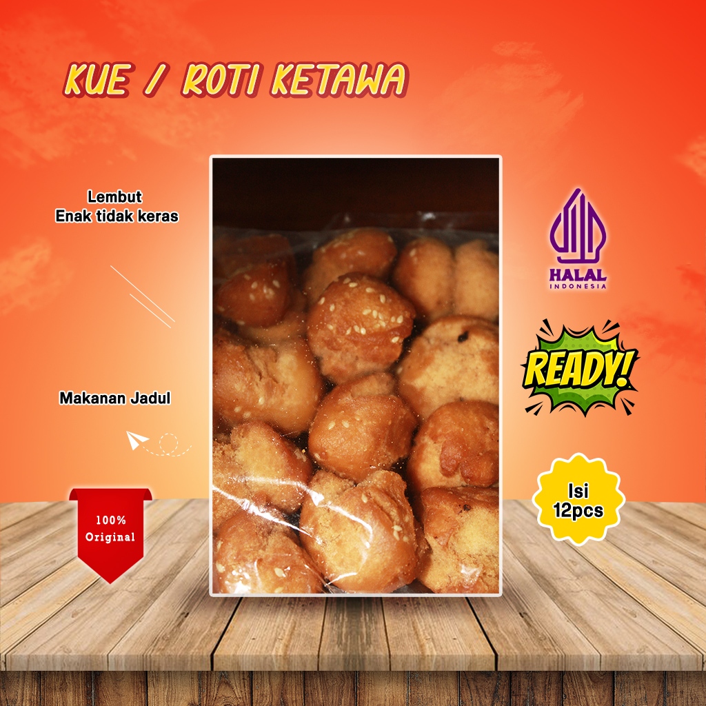 

Roti Kue Ketawa 1 Bungkus Isi 12 Pcs Cemilan Snack Jadul Lembut Gurih