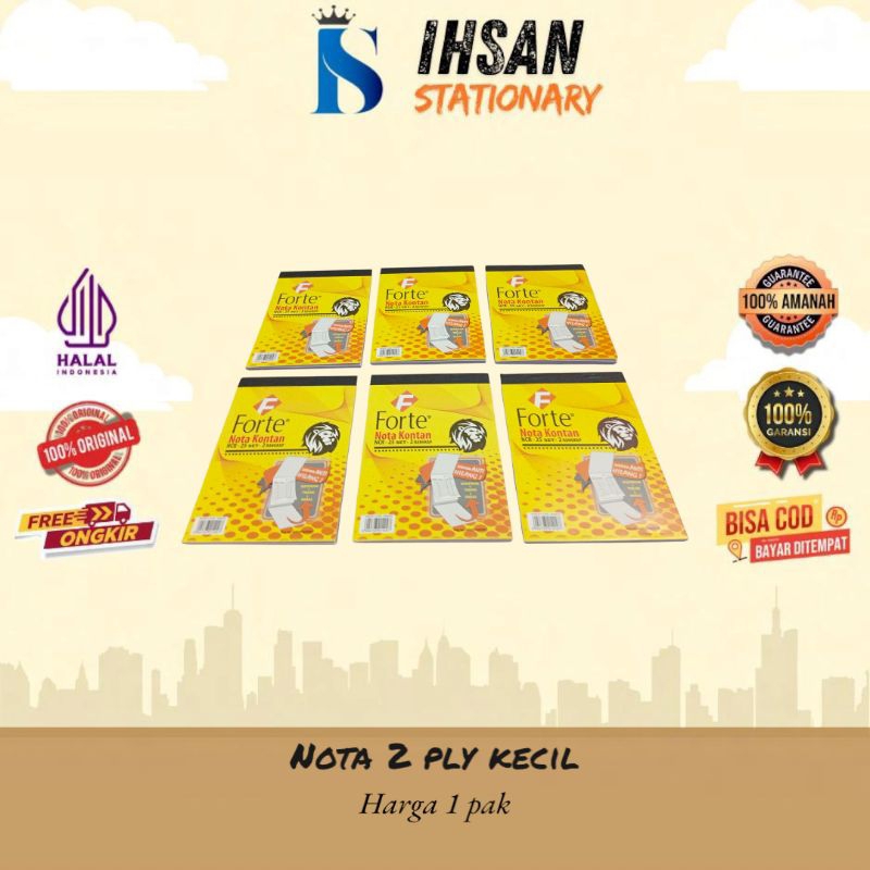 

Nota kontan k2 Forte 2 ply isi 10 buku (1 pak)