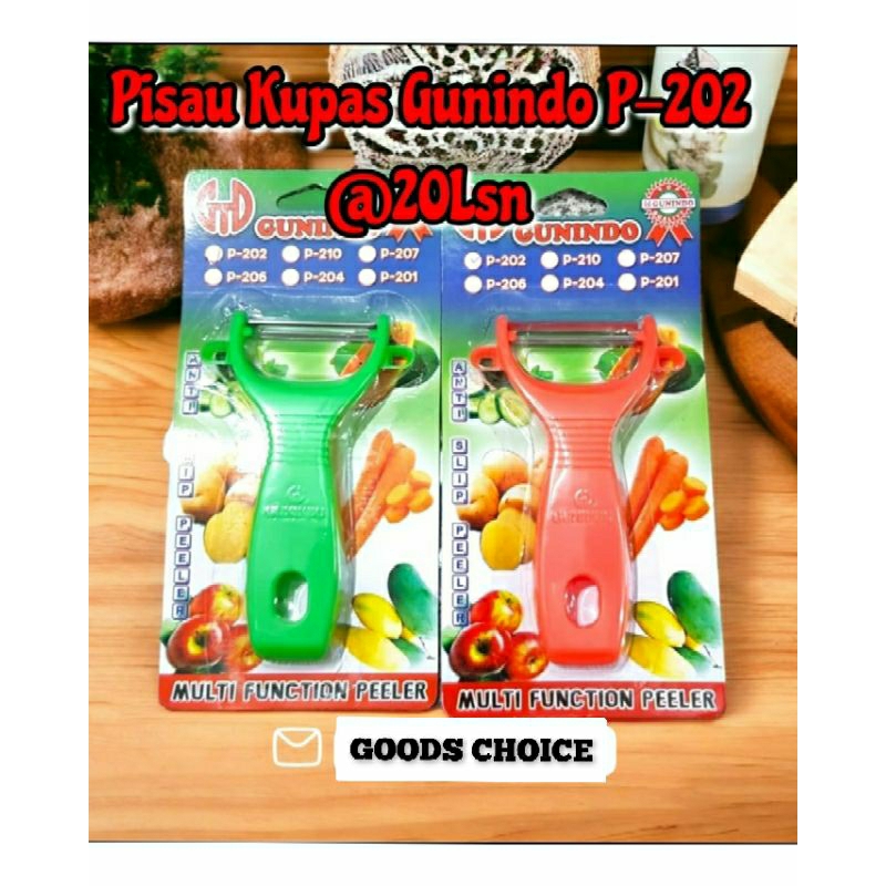 Pisau Gunindo P-202 / Pisau kupas serbaguna / Peeler Buah & Sayuran