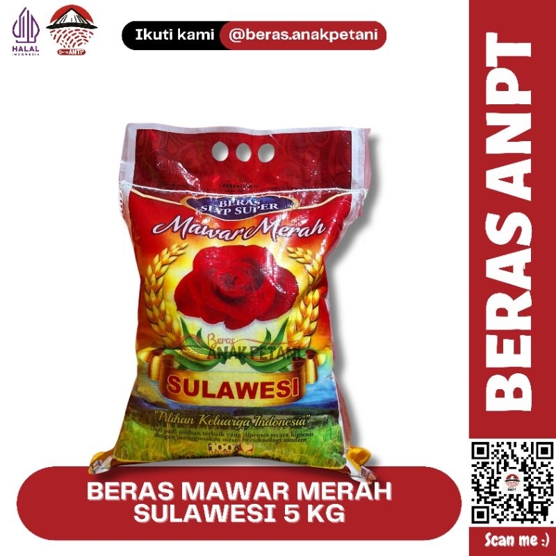 

BERAS MAWAR MERAH SULAWESI 5 KG