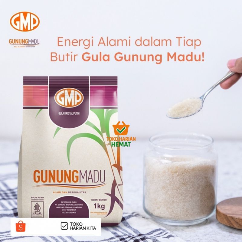 

Gula Pasir Gunung Madu 1kg - Gula Kristal Putih Alami Berkualitas