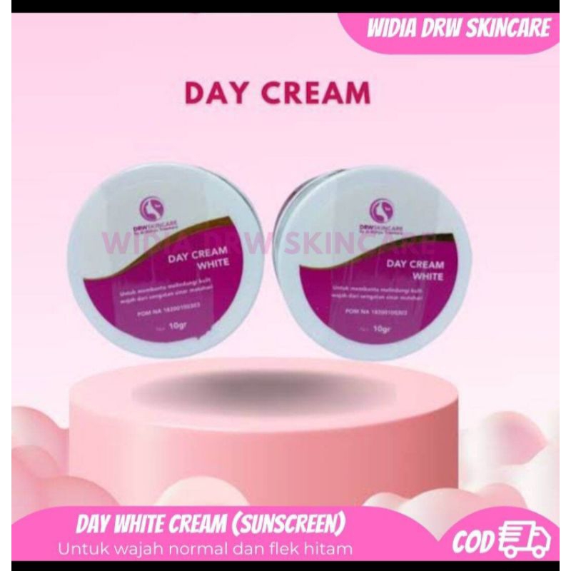 drw skincare day white cream(sunscreen )untuk kulit wajah normal dan flek hitam