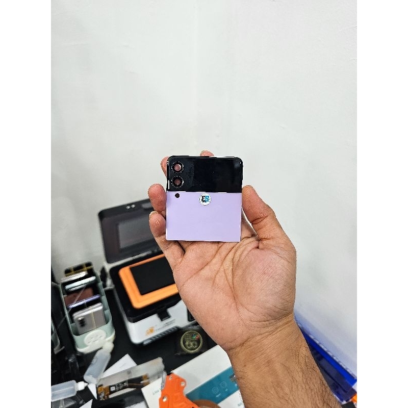 layar lcd kecil samsung z flip 3 100% original copotan