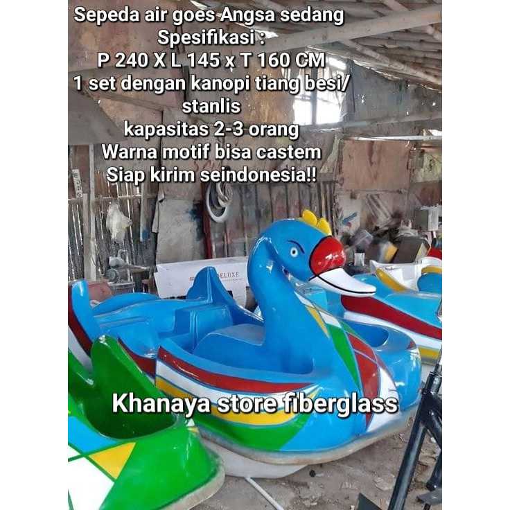 Sepeda Bebek air gowes fiberglass,Perahu kapal karakter bebekkan,Perahu wisata model baru